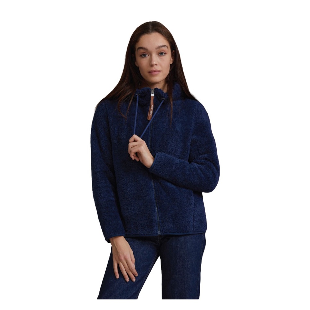 NWT Wanakome Nova Sherpa Hoodie-Navy Blue